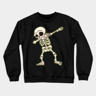 Dabbing Skeleton I Funny Halloween Novelty I Dab Kids Adult design Crewneck Sweatshirt